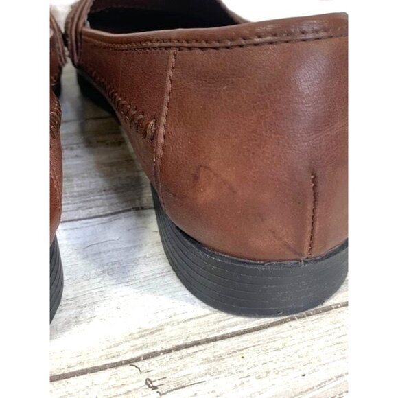 Giorgio Brutini Men's Weaver Brown Leather Loafers with Kilti Tassels Size 9M - Picture 7 of 11